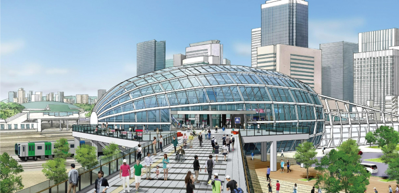 Osaka MetroHPより 新駅のデザインパース