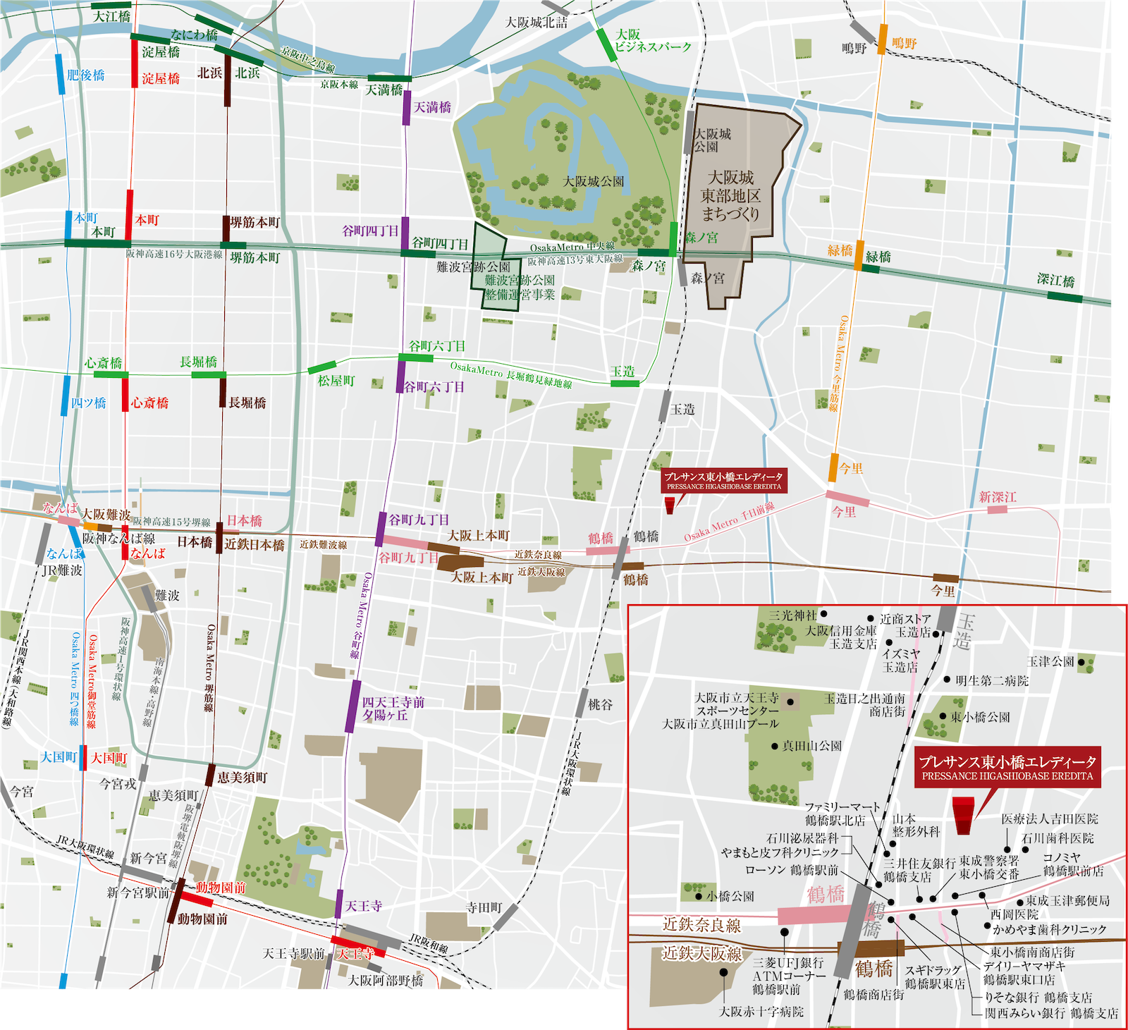 プレサンス東小橋エレディータロケーション