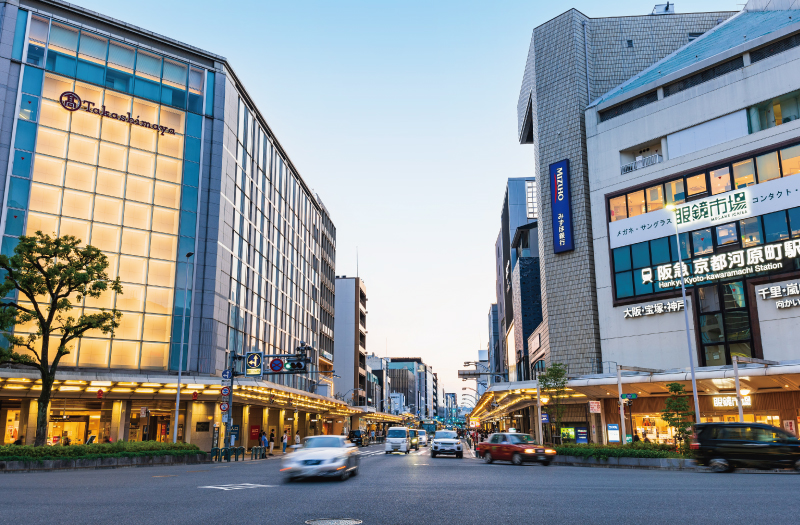 四条河原町交差点（約3,680m）