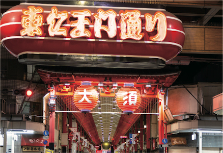 大須商店街（現地より約640m）