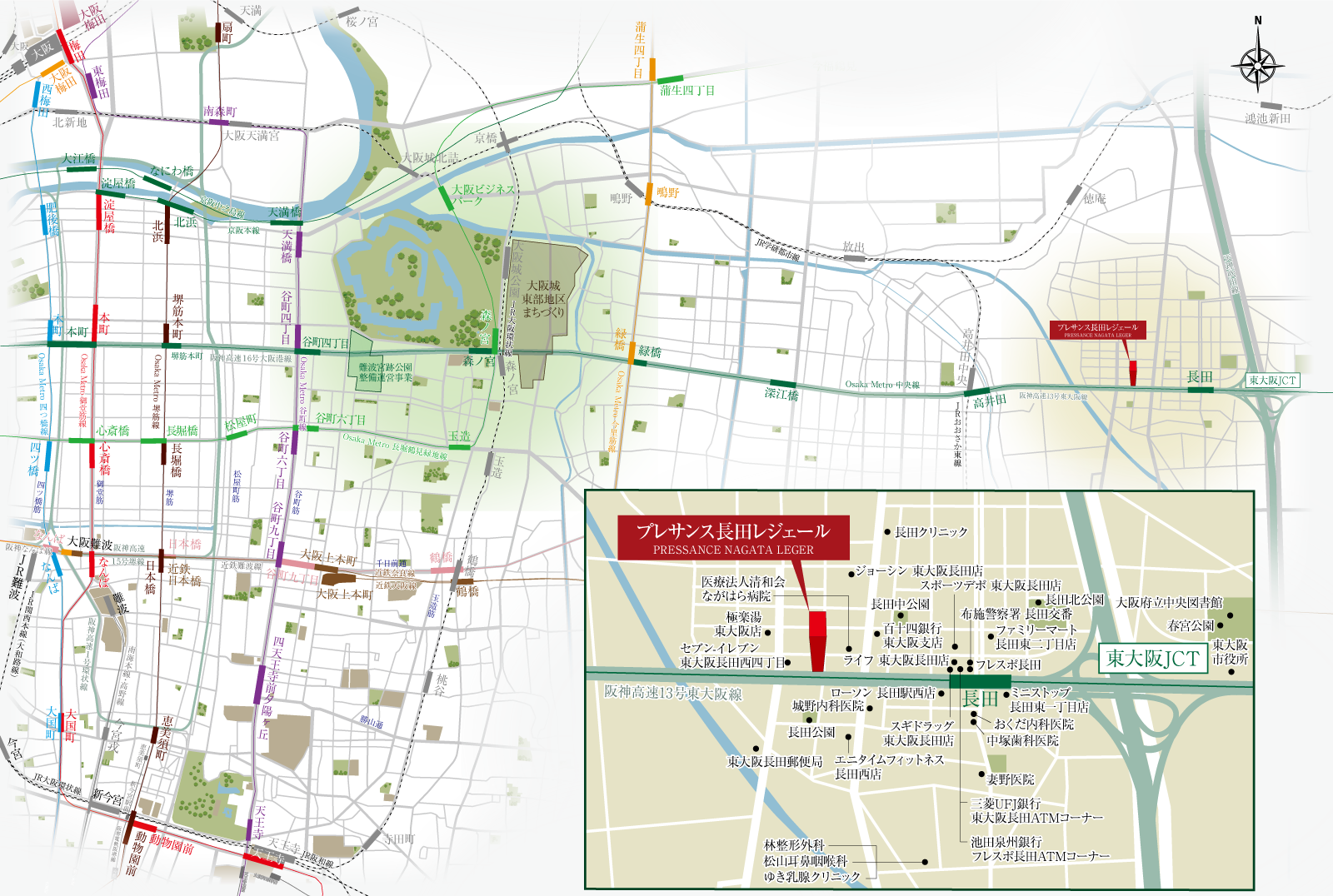 プレサンス長田レジェールロケーション