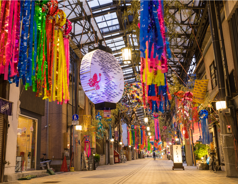 円頓寺商店街（現地より240m）