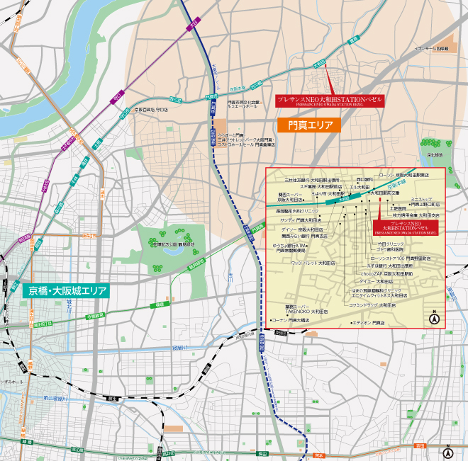 プレサンスNEO大和田STATIONベゼル マップ