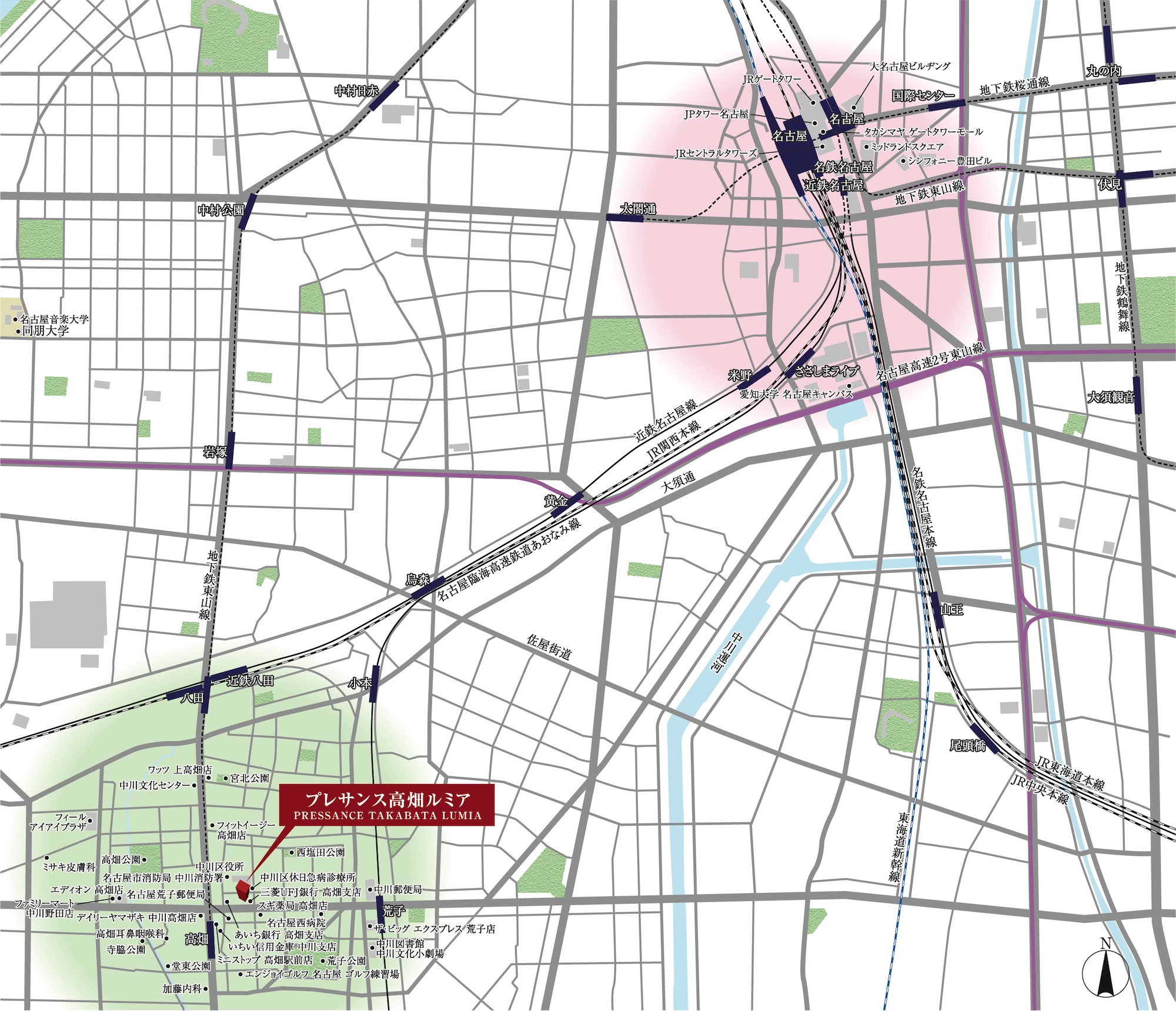 高畑ルミアロケーションマップ