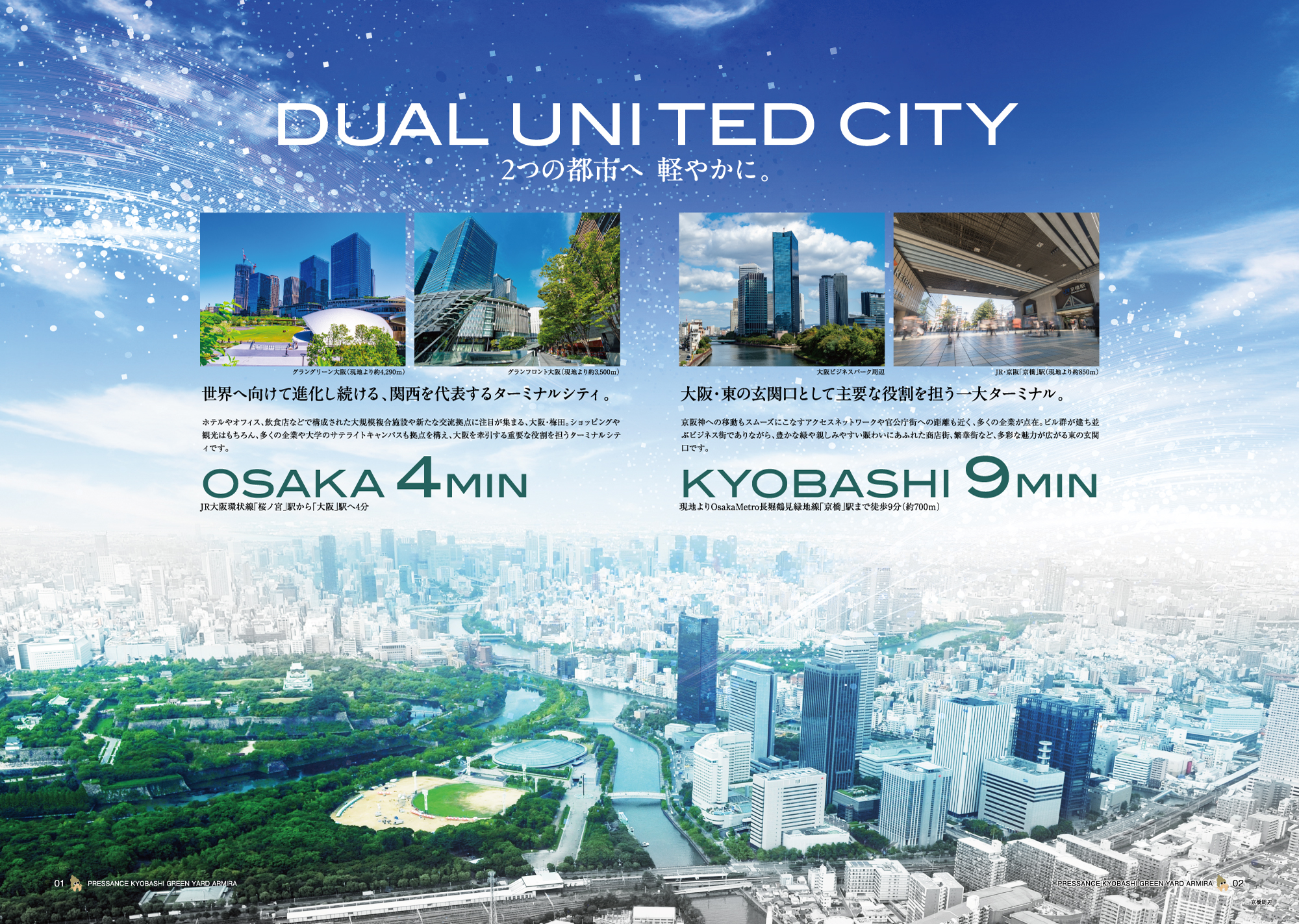 2つの都市へ 軽やかに。